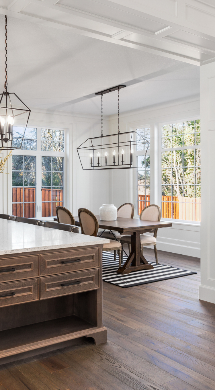installed hardwood flooring in home